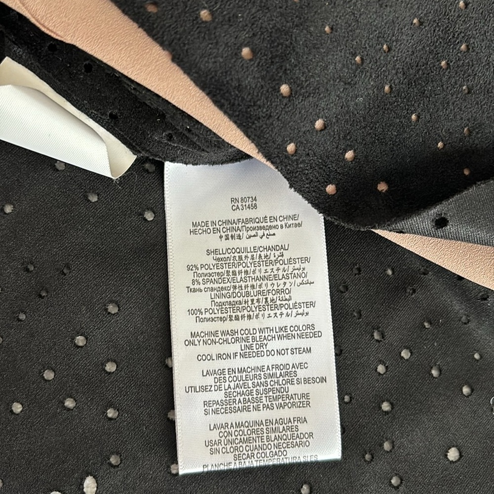BCBG Caralyn black suede cut out sleeveless top - Picture 10 of 10